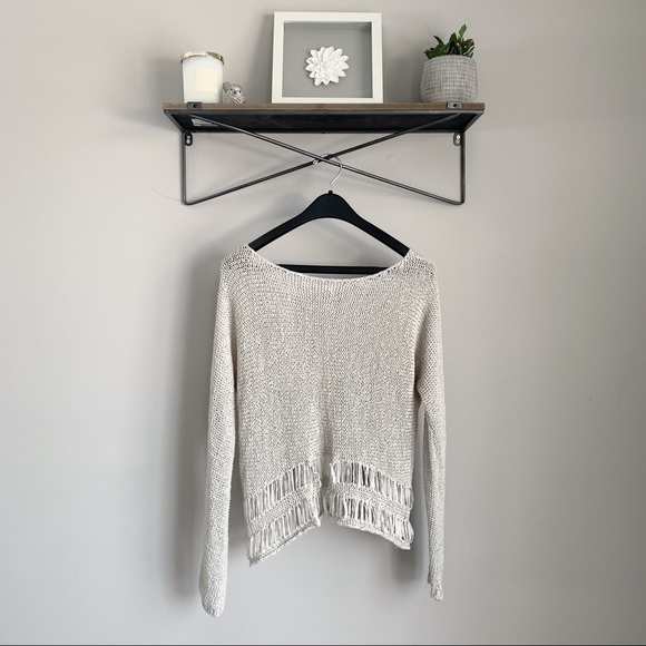 A&F // Peekaboo Fringe Sweater - Picture 2 of 4